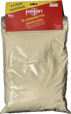 3 Liter Ölbindemittel Ölbinder Fertan QuickClean Absorbant extrem saugfähig Öl