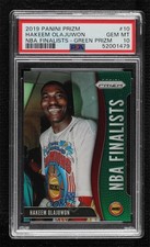 2019 Panini Prizm NBA Finalists Green Hakeem Olajuwon #10 PSA 10 GEM MT HOF 11pj