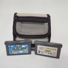 Nintendo GBA Super Mario World 2 + Candy Land + Pouch Gameboy Advance Games Case