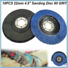 10x 115mm Ceramic Flap Discs Sanding Grinding Cutting Wheel  #60 Grit 4.5in 9.66 per disc