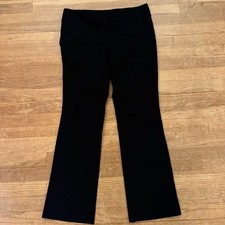 The Limited black mid rise straight leg dress pants size 10 short b62