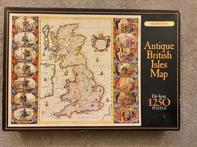 Antike Weltkarte, Waddingtons, 1250 Teile, Puzzle - neu unbenutzt