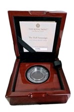 2022 Platinum Half Sovereign Gold  Proof  Box,Coa and Screw Lid Capsule NO COIN.