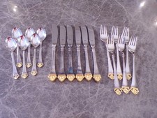 Robbe & Berking ROSENMUSTER Vorspeisenbesteck 6 Personen 18 Teile Silber 800 TOP