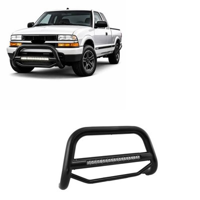 Black Horse Max Beacon Bull Bar No skid plate Black fit 1998-2004 GMC Sonoma