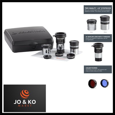 94307 AstroMaster Eyepiece & Filter Accessory Kit, 8 Piece, Black