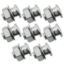 Zrme 8pcs Brake Cable Regulator Clamp Lock Screw Bolt Locking Screw With Nut... Zrme 8pcs Brake Cable Regulator Clamp Lock Screw Bolt Locking Screw With Nut...