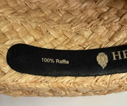 Helen Kaminski Australia CLASSIC 5 Natural Madagascar Raffia Sun Hat UPF 50+ EUC - Picture 9 of 15
