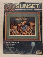 Vtg New Sunset Cross Stitch Kit My Favorite B...