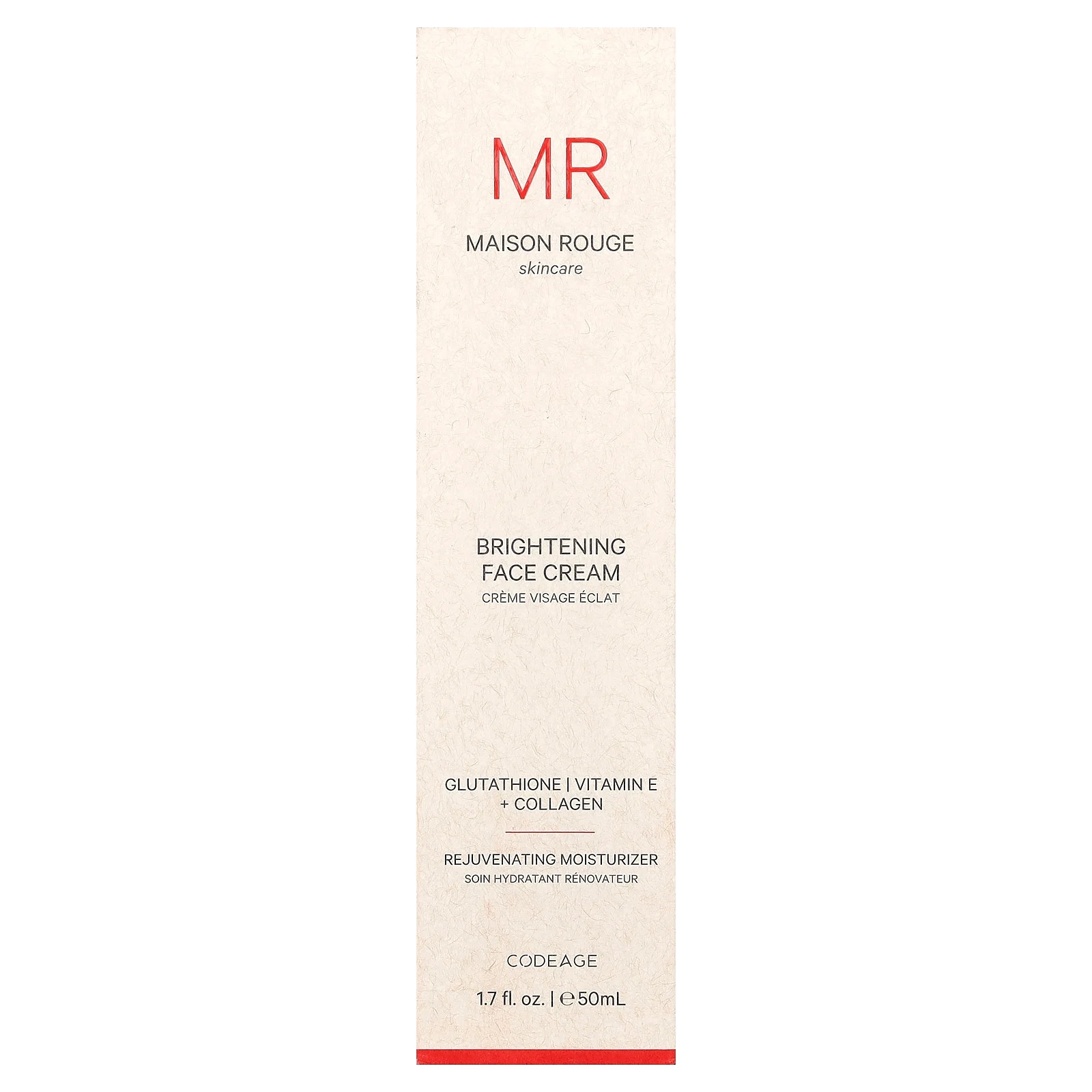 Maison Rouge Skincare, Brightening Face Cream, 1.7 fl oz (50 ml)