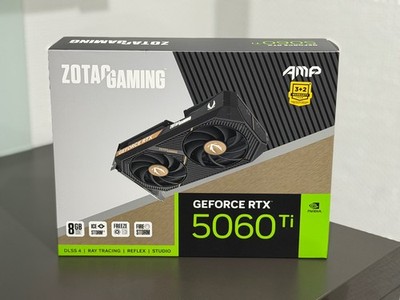 ZOTAC GAMING GeForce RTX 5060 Ti AMP 8GB GDDR7 Grafikkarte 3x DP, 1x HDMI