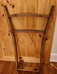 Whiskey Barrel Wood Stave Handmade Crossbow Wall Mount, Bow & Bolts NFS