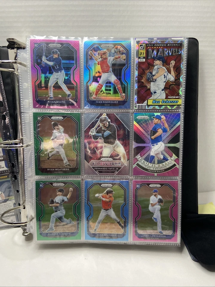 Лот из 162 бейсбольных карточек — 2021 Prizm & 2022 Donruss RC, вставки + параллели ЧИТАЙТЕ! - Изображение 2 из 4