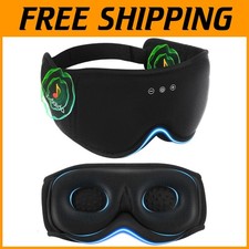 BambooCotton 3D Bluetooth Sleep Mask - Black