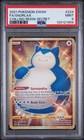 2021 POKEMON SWORD & SHIELD CHILLING REIGN SECRET #224 FULL ART/SNORLAX PSA 9