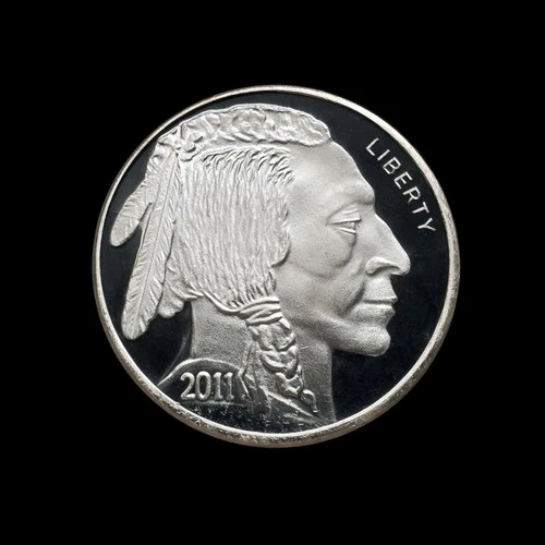 1 oz Silver Bullion 2011 BUFFALO .999 Purity