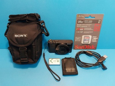SONY CYBER-SHOT DSC-RX100 (MARK I) 20.2 MP DIGITAL CAMERA + CASE + 32GB SD CARD