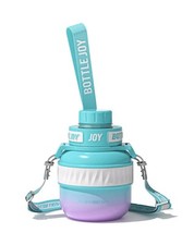 Botella Joy Botella de Agua Inoxidable Tapa A Prueba de Fugas Aislada Violeta Sirena/Correa
