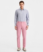 Michael Kors Mens Classic fit Cotton Dress Pants 38 / 30 Pink Solid