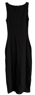 H&M Divided Basic Womens Black Sleeveless Bodycon Mini Dress Racerback Small NEW
