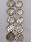 Roosevelt Dimes (10) 1946(4)47(2),52d,53d,53s,54d Nice Coins  P-D-S 228