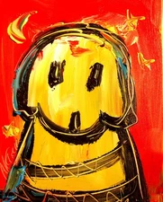 BIG DOG   CONTEMPORARY    MODERN ORIGINAL PAINTINGS SIGNED   4fewf3