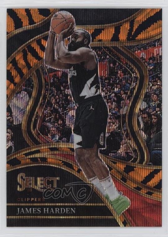 2023-24 Panini Select Courtside Tiger Stripes Prizm James Harden #264