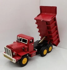 SSS TIn Toy Car BULLDOG DIESEL Dump Truck W/BOX F/S FEDEX