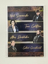 2025 KAKAWOW COSMOS Harry Potter Trading Cards Quad Script Art Gold Card 9/10