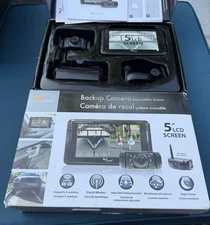 YADA BACKUP CAMERA 5 INCH DASH MONITOR Expandable System Model BT54358F-2