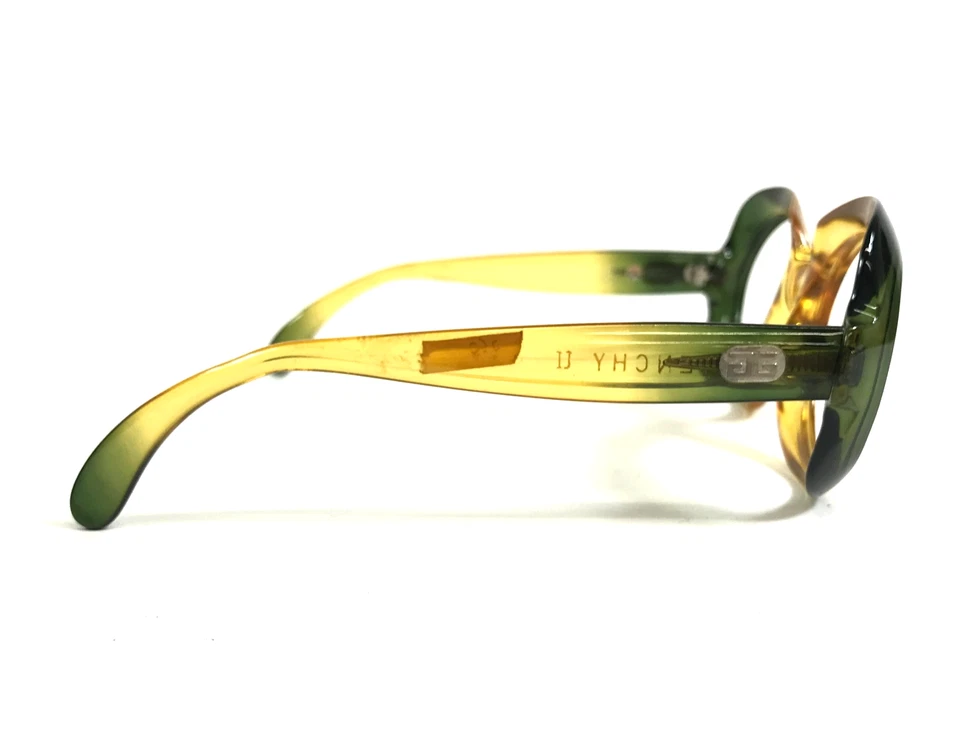 Monturas de gafas Givenchy II vintage UNICO verde amarillo desvanecimiento Optyl 50-22-130 Foto 4 de 4