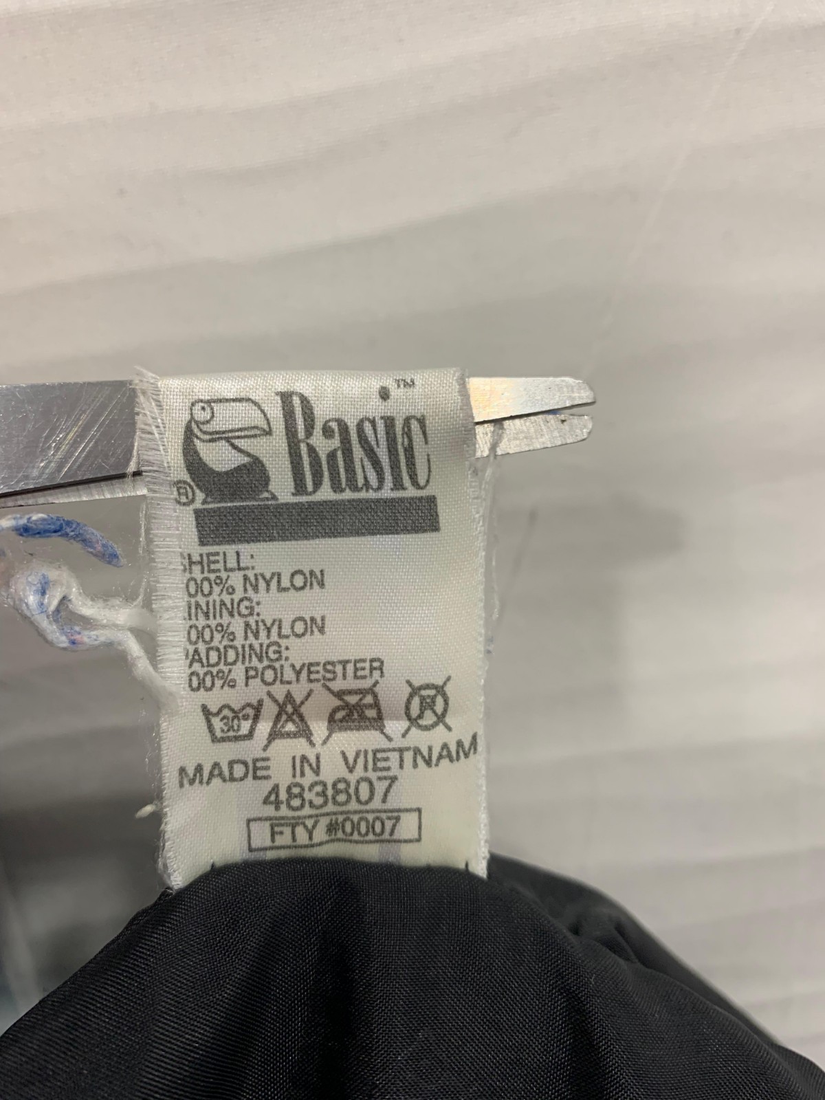 Kappa Basic 2XL Puffer Jacket Black Blue Vintage … - image 6