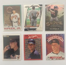 Cal Ripken Jr Lot (6) Orioles HOF Inserts Donruss Fleer Prizm Gallery MVP