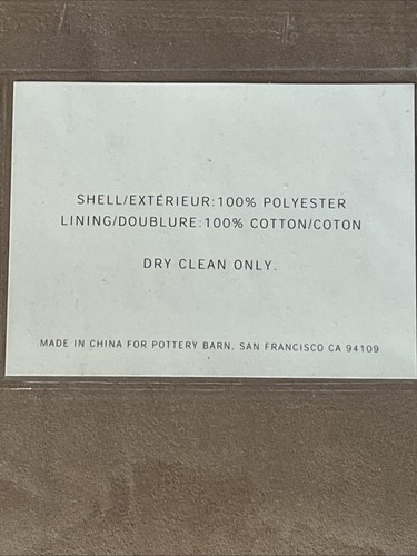 2 TWO pottery barn Everydaysuede Drape Beltloop Top 52x84 - Picture 5 of 6