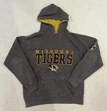 MU Tigers Hoodie Sweatshirt M University Of Missouri Mizzou Drawstrings Blue 84