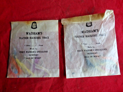 2X SELTENE UNBENUTZTE PACKUNG PERCY WADHAM MAKRERAL FEDERKÖDER