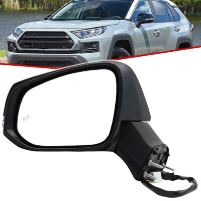 Driver Left Side Side Mirror w/ 8 Pin for Toyota RAV4 2019-2024 2023 Blind Spot