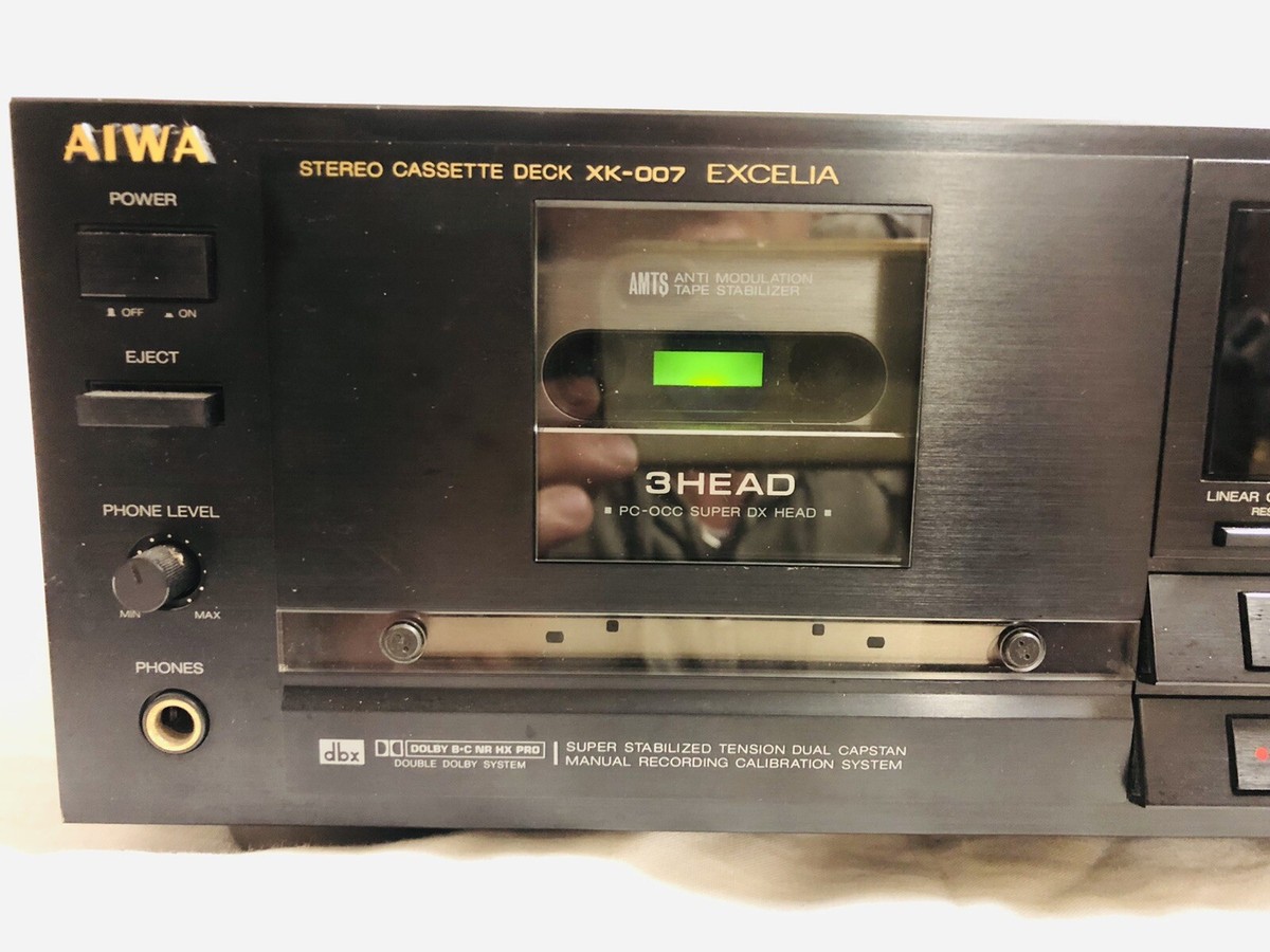 AIWA EXCELIA アイワ　ステレオカセットデッキ XK-009 ジャンク AIWA EXCELIA アイワ ステレオカセットデッキ XK-009 ジャンク