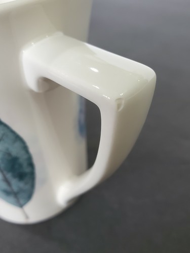 Portmeirion Dusk MUG COFFEE CUP 10 oz purple brown blue leaves Britain CHIPPED - Afbeelding 6 van 9