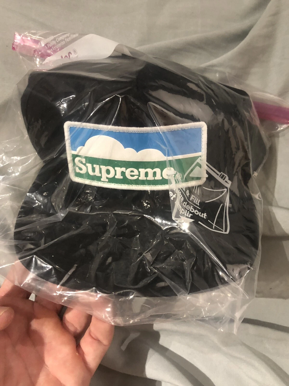 Supreme Horizon 5 Panel Hat Black Box Logo Bogo FW18