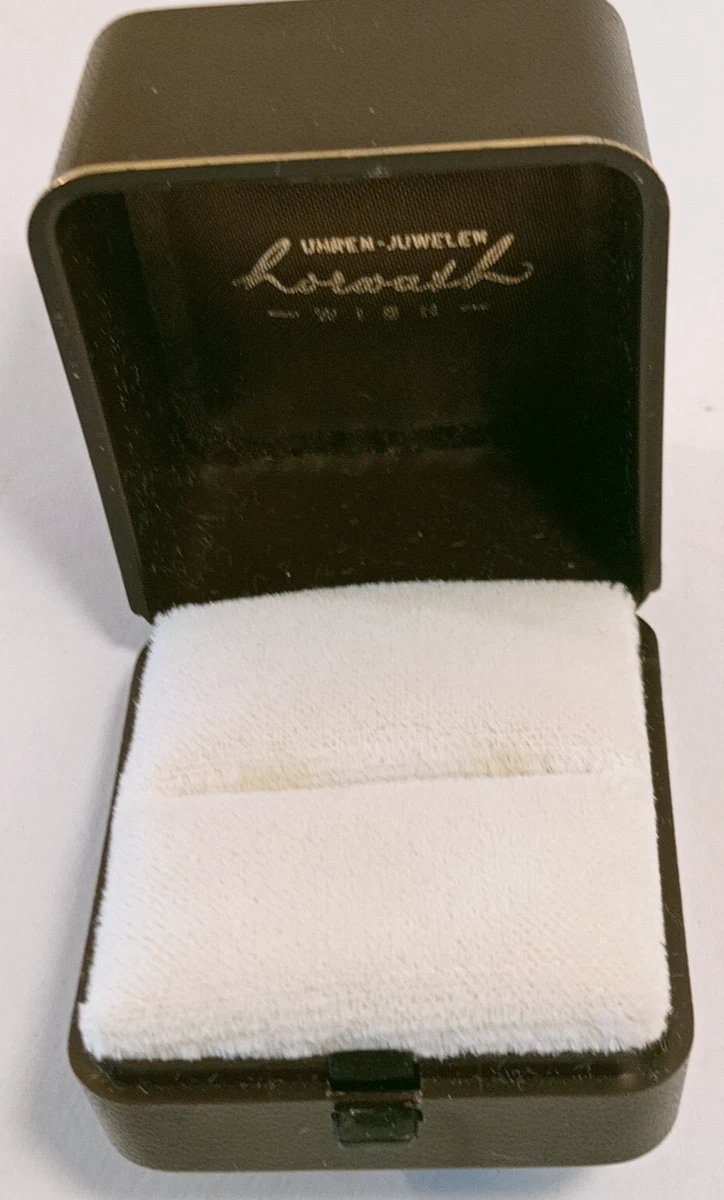 Scatola Porta-anello Ovale In Stile Vittoriano Antico, Scatola Porta- Gioielli In Lino E Velluto, Colore Grigio Sussurro, Proposta Di Fidanzamento, Presentazione Di Nozze - Italia - Foto 9