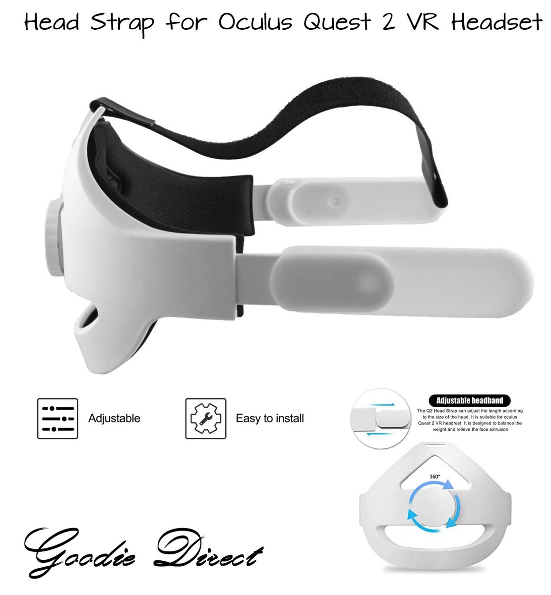 Head Strap Oculus Rift S Replacement Headband Head Strap For Meta