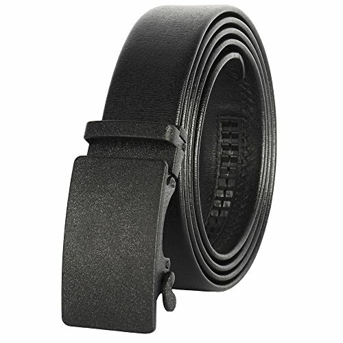 Cinturón de trinquete de cuero para hombre, ajuste para adaptarse a la cintura de 18"" - 56"", caja de regalo - Imagen 1 de 80