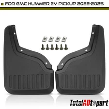2Pcs Mud Flaps Splash Guards Fender for GMC Hummer EV Pickup 2022-2025 Rear Side