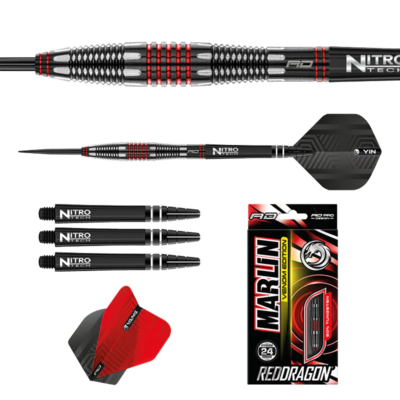 Red Dragon Javelin Black Pijlen - Steeltip Tungsten Professioneel - 24