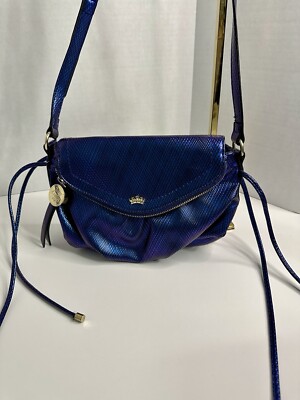 Juicy Couture☆Iris llic S Crossbody バッグ 2色【UK発】 JUICY COUTURE BLUE/PURPLE IRIDESCENT CROSSBODY Purse Bag Y2K