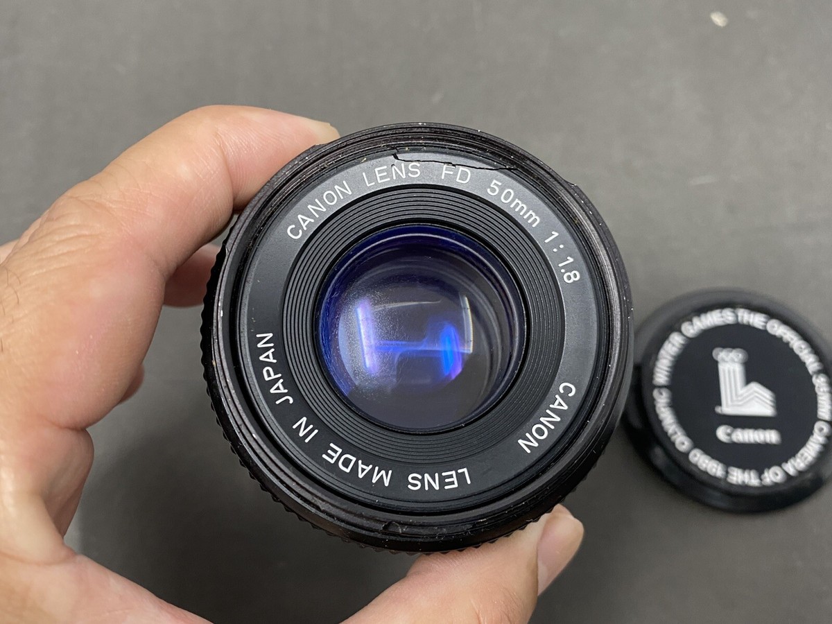Canon 50mm FD 1.8 Manual Focus Lens w/ 1980 Olympic cover