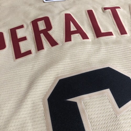 Nike David Peralta Arizona Diamondbacks Serpientes City Connect Jersey Beige XXL - Picture 4 of 6