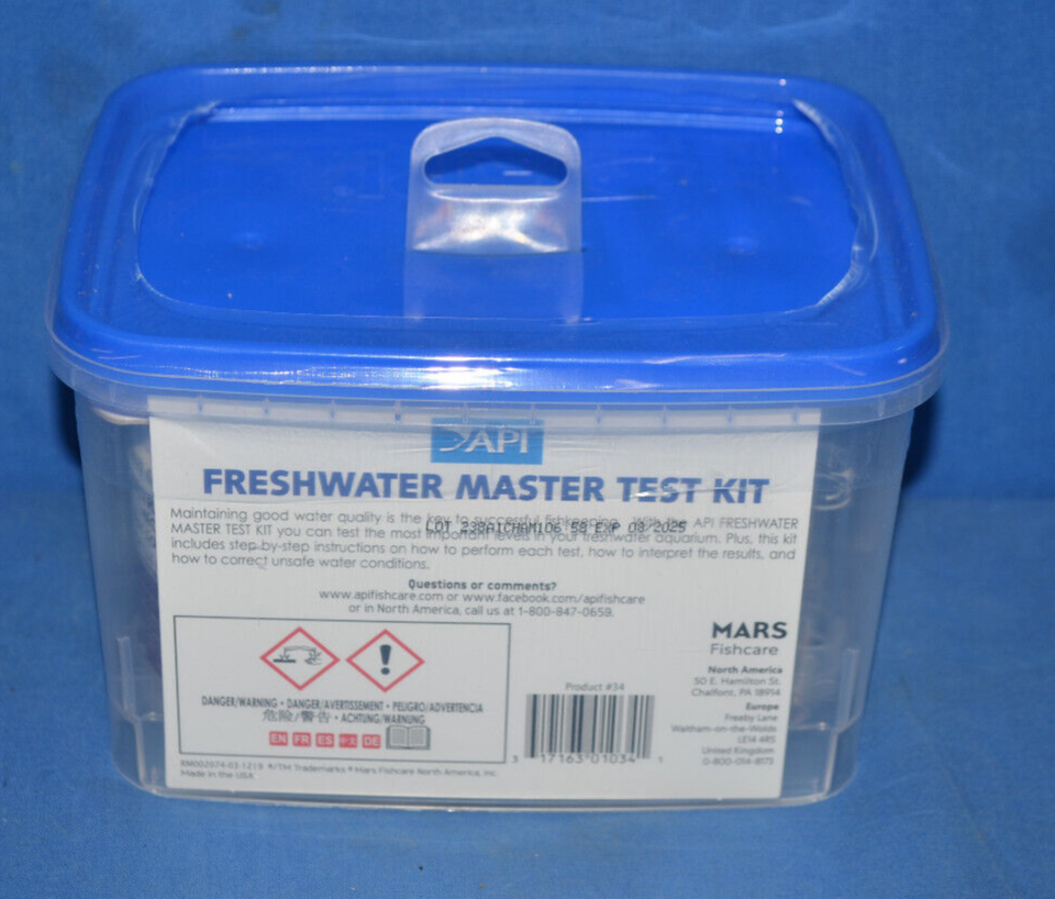 API FRESHWATER MASTER TEST KIT 800 Test Freshwater Aquarium EBay Api freshwater master test kit 800 test freshwater aquarium ebay
