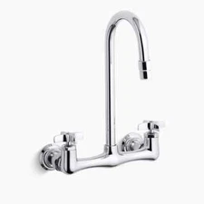 Kohler Triton Double Cross Handle Handle Utility Sink Faucet With Gooseneck